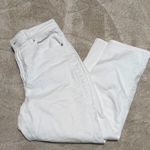 American Eagle Outfitters Cream Denim Jeans